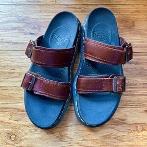 Dr Martens leather chunky sole leather sandals